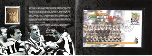 Bolaffi Juventus Champion 2002 Folder - Gold - Fußball