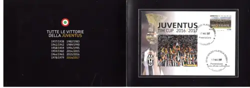 Offizieller Folder Juventus Sieger Italienpokal 2017 - Fußball
