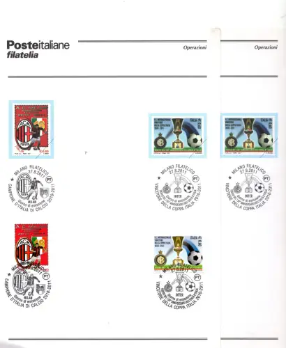 Milan Champion 2011 und Inter Cup 2011 - Offizielles Fußball Bulletin