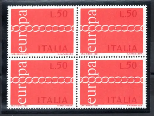 Europa '71 Lire 50 Nr. 1147 verschobene Farben - MNH