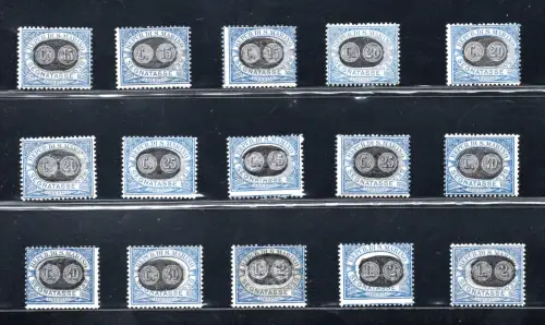 1931 Segnatasse Nr. 32/46 Maske komplette Serie - MNH