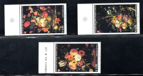S.M.O.M. Blumen Stillleben Nr. 991/993 - MNH