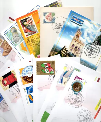 1984 - 2013 Italienische Post bei internationalen Veranstaltungen - Lot von 35