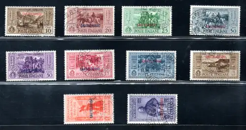 Castelrosso - 1932 Garibaldi Nr. 30/39 Serie gebraucht
