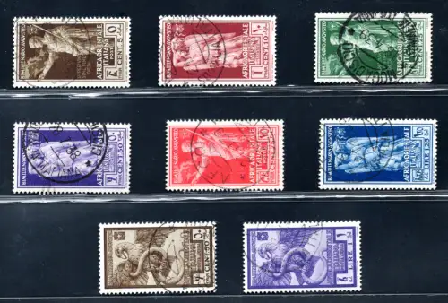 A.O.I. 1938 August Nr. 21/26 + P.A. n. 14/15 Serie gebraucht