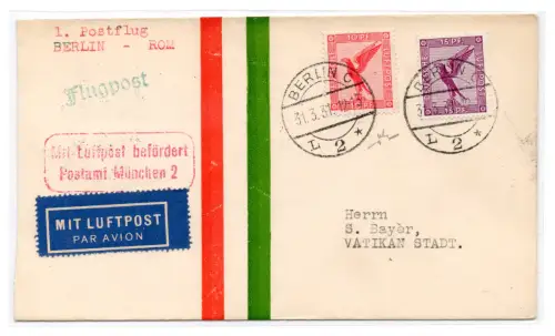 1931 Berlin/Rom (Vatikan) vom 1.4.31 - Longhi Nr. 2331