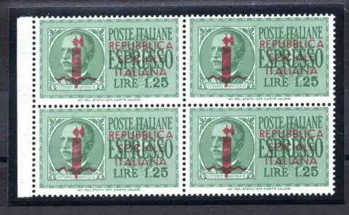 Espresso Lire 1,25 n. 21D 'Verona' rotbraun - MNH