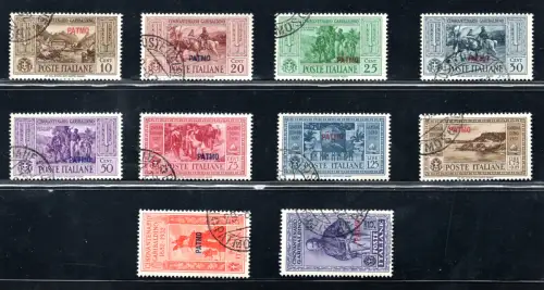 Ägäis Insel Patmo - Garibaldi Nr. 17/26 komplette Serie gebraucht