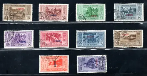 Ägäische Insel Piscopi - Garibaldi Nr. 17/26 komplette Serie gebraucht