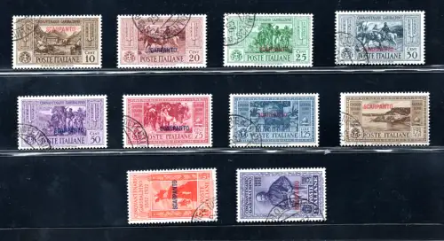 Ägäis Insel Scarpanto - Garibaldi Nr. 17/26 komplette Serie gebraucht