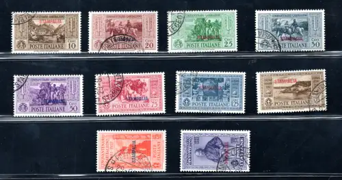 Ägäis Insel Stampalia - Garibaldi Nr. 17/26 komplette Serie gebraucht