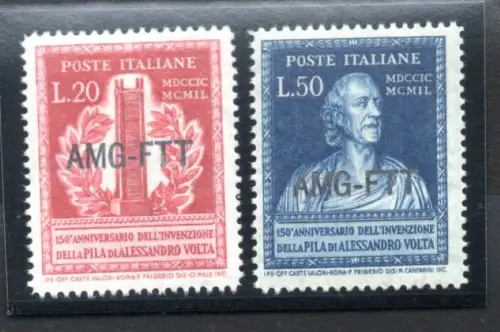 Triest A - Honoranze a Volta Nr. 52/53 - MNH