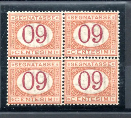 1890 Segnatasse Cent. 60 n. 26. Ziffer umgedreht '09' Viertel MNH