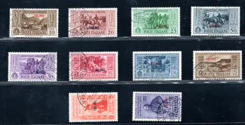 Ägäis Isola di Calino - Garibaldi n. 17/26 komplette Serie gebraucht