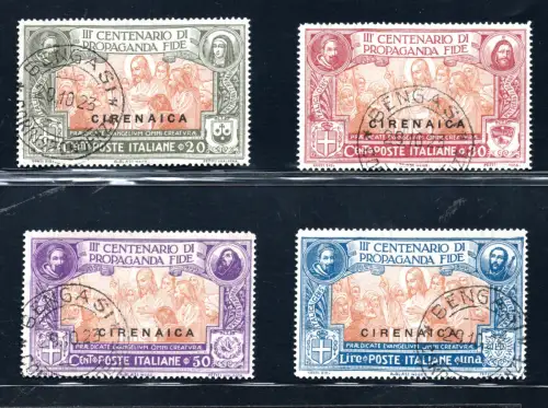 Kyrenaika - 1923 Propaganda Fide Nr. 1/4 Serie gebraucht