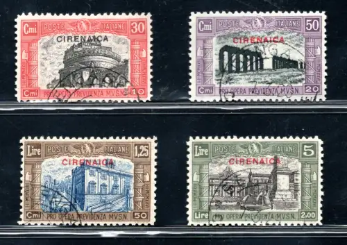 Kyrenaika - 1929 Miliz II Nr. 49/52 Serie gebraucht