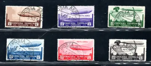 Kyrenaika - 1933 Zeppelin Kreuzfahrt P.A. n. 12/17 gebraucht