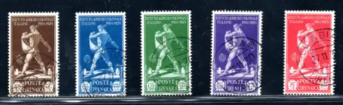 1930 Cyrenaica Istituto Agricolo n. 72/76 Serie gebraucht