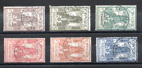 1926 Kyrenaica Istituto Coloniale n. 32/36 Serie gebraucht