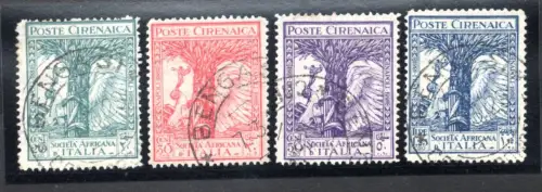 1928 Kyrenaica Società Africane n. 45/48 Serie gebraucht