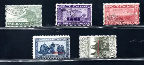 1926 Kyrenaica S. Francesco n. 27/31 Serie gebraucht