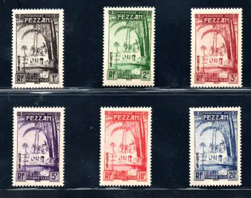 Fezzan - Bremsoase Steuermarken Nr. 1/6 Serie MNH