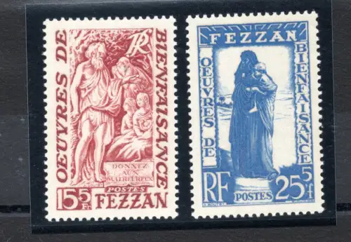 Fezzan - Benefiz Nr. 27/28 Serie MNH