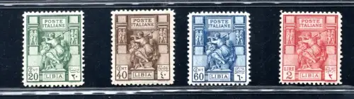 Libyen - Sibillla Libia dent. 11 n. 54/57 Serie kpl MNH