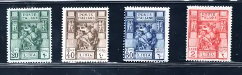 Libyen - Sibillla Libia dent. 14 n. 40/43 Serie kpl MNH