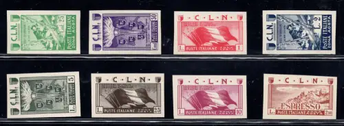 C.L.N. Aosta verschiedene Motive Nr. 9 Euro16 ungezähnt - postfrisch