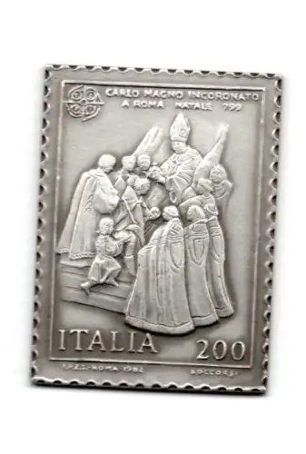 Karl der Große Europa CEPT - Silberreproduktion