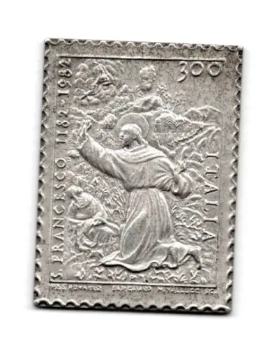 Franziskus - Silber Reproduktion