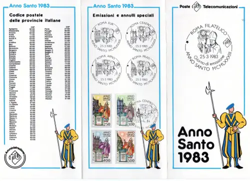 Werbemappe Heiliges Jahr 1983 - Post