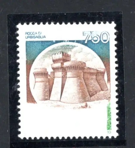 Schlösser Lire 750 Sorte Gründruck teilweise fehlt