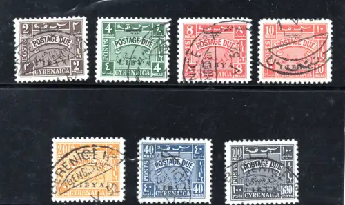 Libyen Unabhängigkeit Kyrenaika Steuermarken Nr. 1euro7