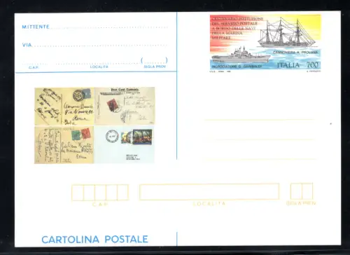 MILITÄRISCHE MARINE POSTKARTE UNTEN