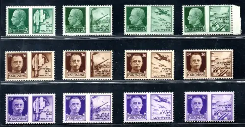 Kriegspropaganda Nr. 1 Euro12 komplette Serie - postfrisch