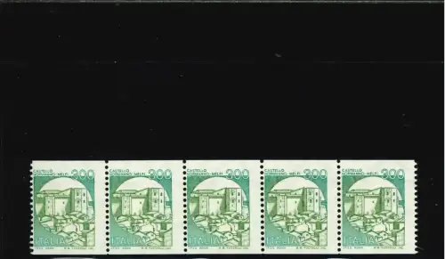 CASTELLI SPULEN 300 L. 5er STREIFEN OHNE STEUERNUMMER HINTEN