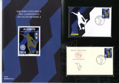 Folder Inter Italienischer Meister 2021 - Selten - Fußball