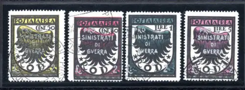 1944 Ägäis Pro Linke Luftpost Nr. 56/59