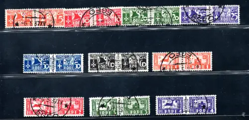 Ägäis 1934 Postpakete Nr. 1/11 serie gebraucht