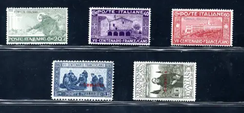 Somalia - 1926 San Francesco Nr. 81/85 MNH Serie