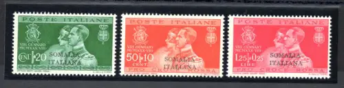 Somalia - 1930 Prinzenhochzeit Nr. 130/132 Serie MNH