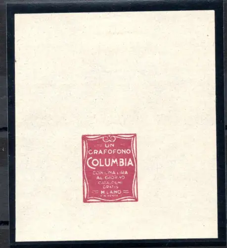 Columbia Werbung - Anhang Beweisbogen - MH