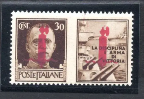 Kriegspropaganda Florenz c. 30 Armee Karmin Flieder Gr. 41