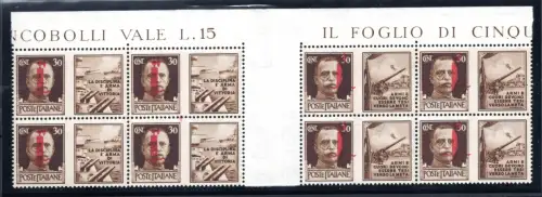 Kriegspropaganda Cent 30 Nr. 29 - 30 Zwischenraum Sorte