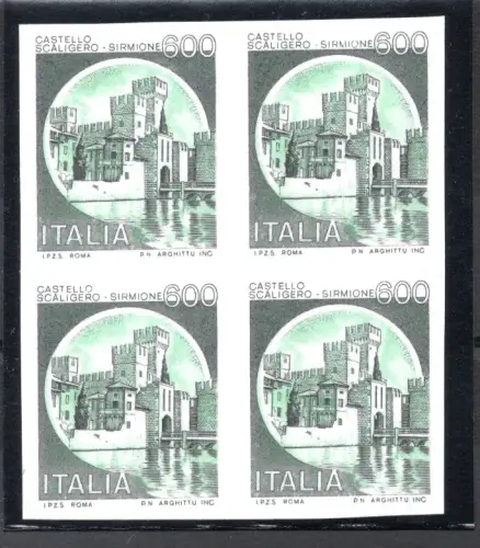 Castelli Lire 600 Nr. 1523e Viertel ungezähnt - postfrisch