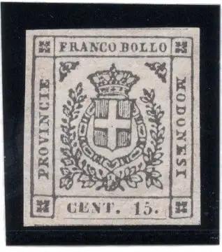 Modena Provisorische Regierung 15 c. hellbraun Nr. 14b