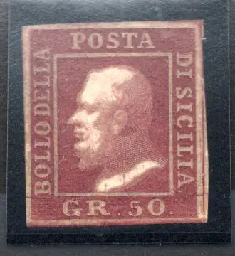 Sizilien 50 gr. brauner Lack Nr. 14 - Signatur Diena