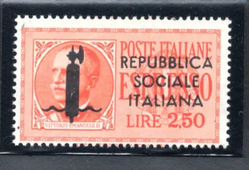 Espresso Lire 2,50 Nr. 22 Auflage Genua Signatur S. Vignati - MNH